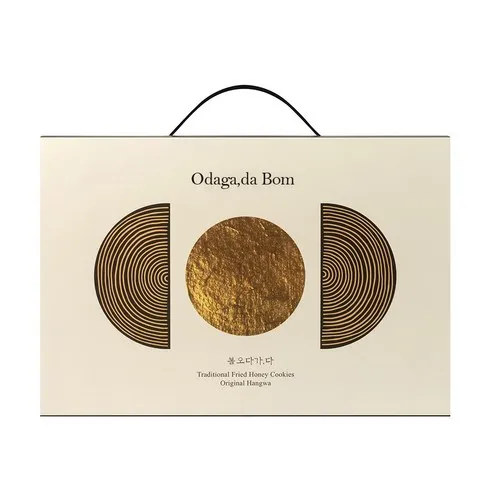 [Bom Odaga] Assorted Traditional Korean Sweets Gift Set – Sodam Hangwa (Flavors of Rice Puffs + 4 Glutinous Rice Yakgwa + 4 Whole Wheat Yakgwa), 1 Box, 400g