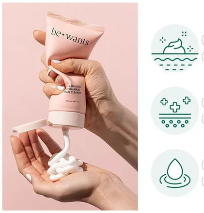 bewants cica collagen foam cleanser