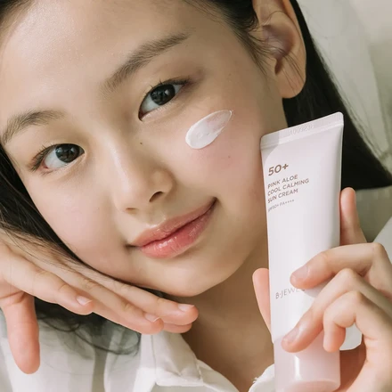 BJEWEL Pink Aloe Cool Calming Sunscreen 40ml <New Version>