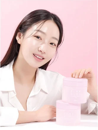 BJEWEL Pink Aloe Cleansing Serum Pad 180ml (60 sheets)