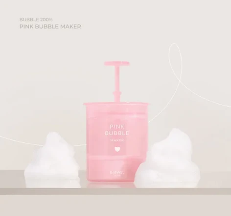 BJEWEL Pink Facial Cleanser Bubble Maker Cup